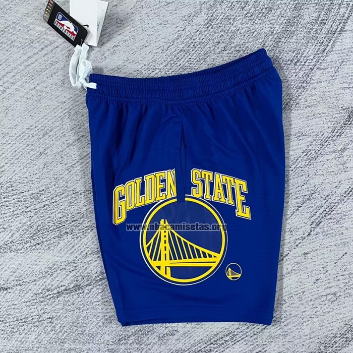 Pantalone Golden State Warriors Big Logo Just Don Azul